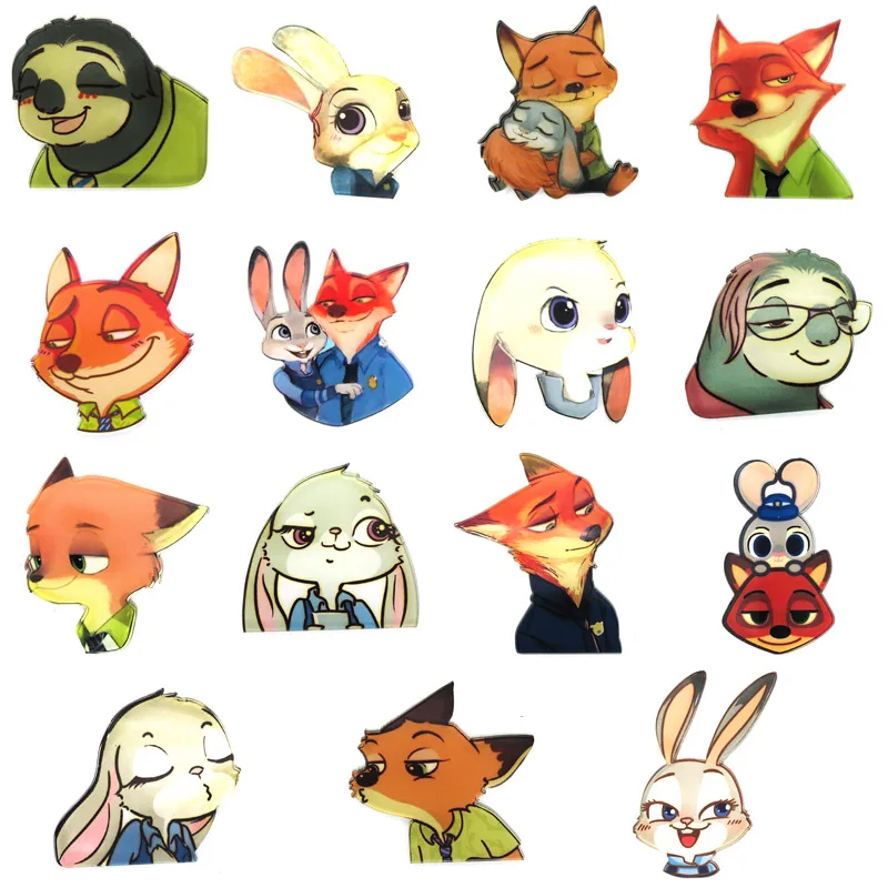 100 шт. Симпатичные Броши с животными ленивецами заколка на лацкан акриловые аниме