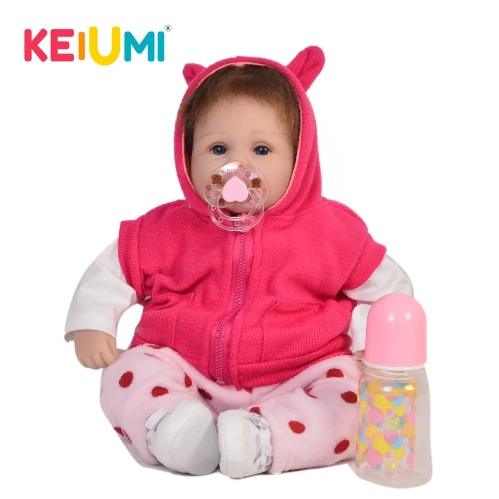 Мода 17 &quotReborn Baby Doll силиконовый сенсорный мягкий новорожденный ребенок Куклы