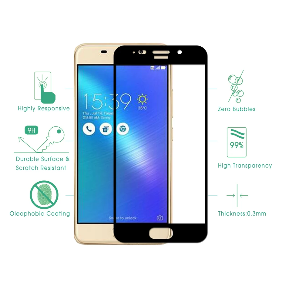 Lovekiss 9H взрывозащищенное Закаленное стекло для Asus Zenfone 3S Max ZC521TL 5,2 Дюймов Полное покрытие экрана Защитная пленка