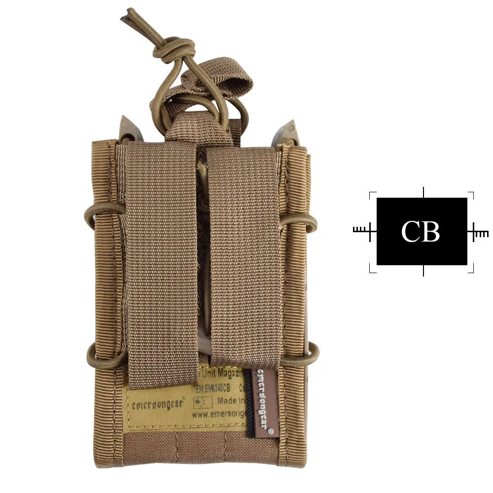 Emersongear Тактический одиночный винтовка подсумок Военная армии Охота утилита Молл подсумок для M4 M14 AK G3 em6345