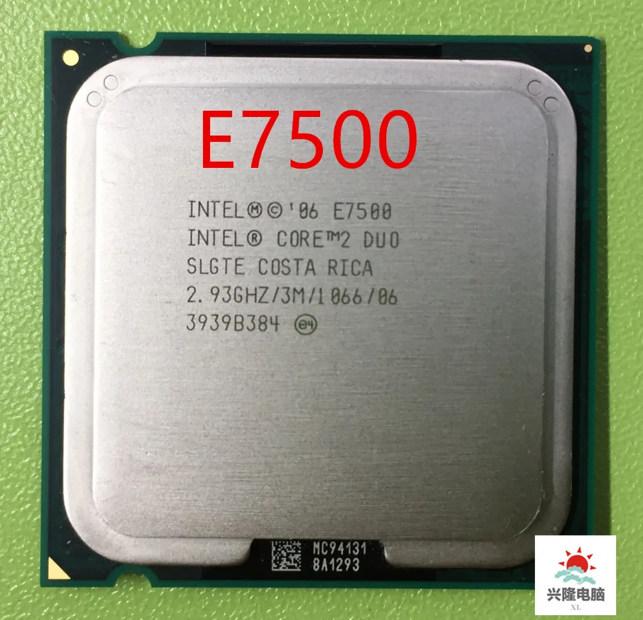 Процессор Intel Core Duo E7500 e7500 2 93 ГГц 3M 1066 МГц настольный процессор LGA775 может