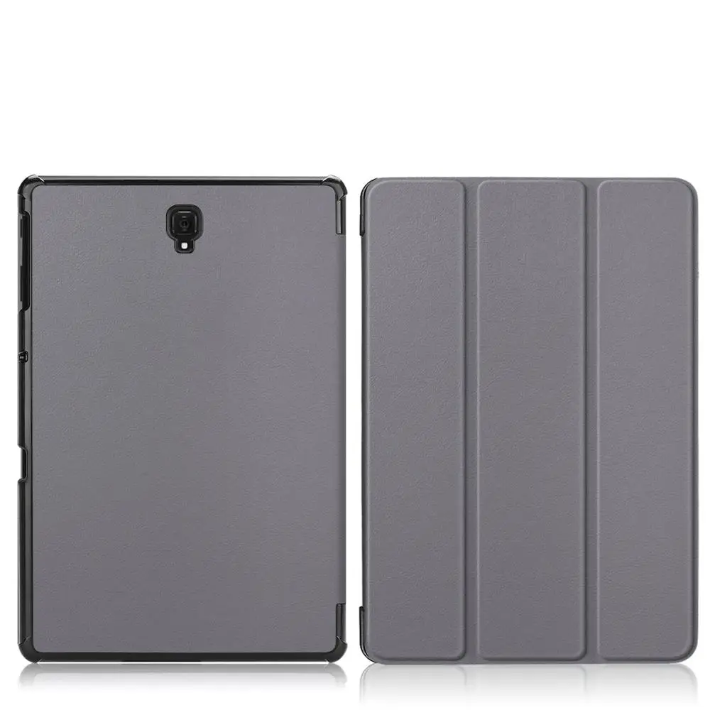 Ультратонкий чехол из искусственной кожи для samsung galaxy Tab A 10,5 SM-T590 T595 T597 чехол для планшета samsung galaxy Tab A 10,5 чехол - Цвет: T590-KST-Gary