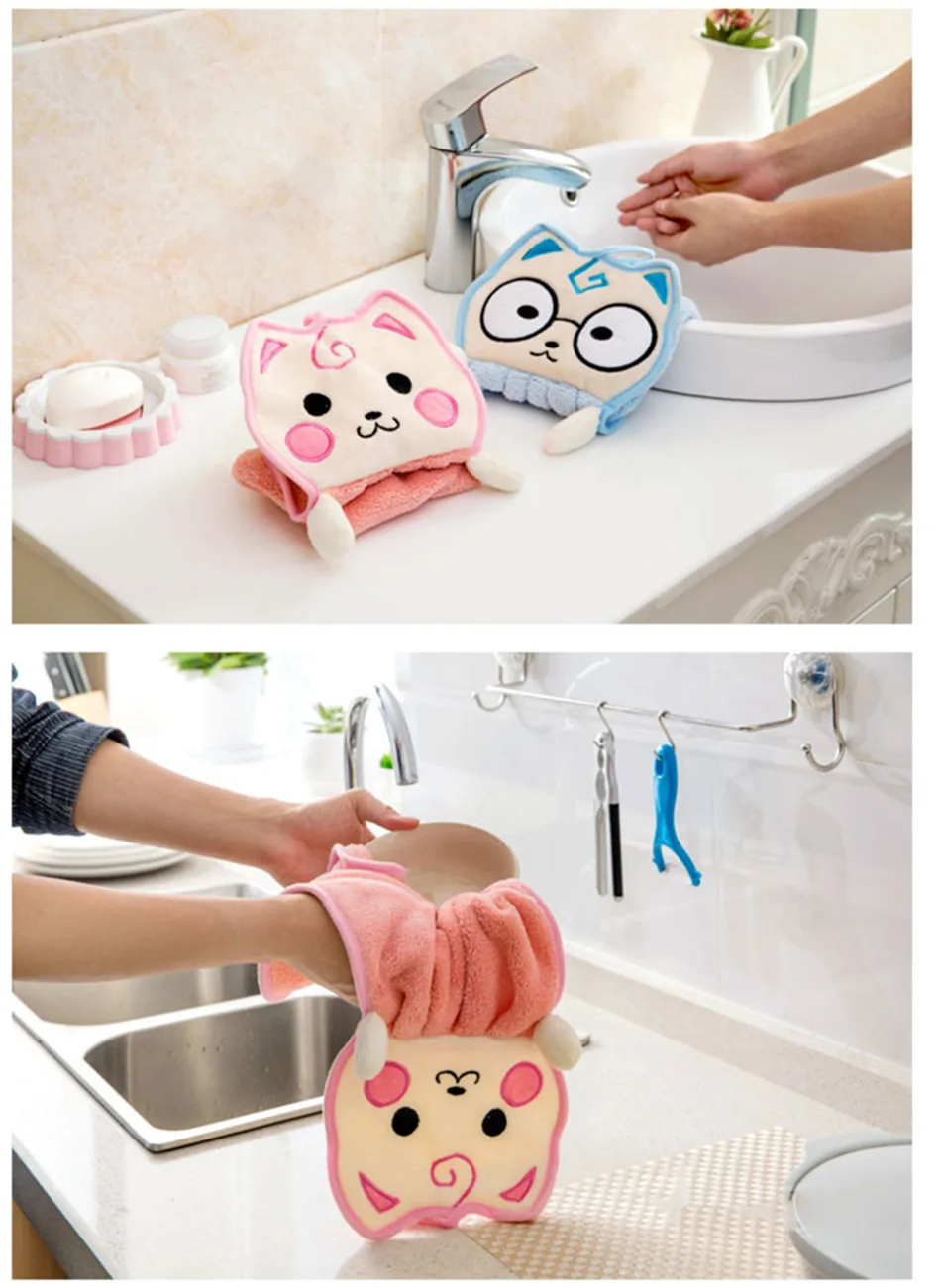 1 шт. мультфильм Multifuction носовой платок кухня полотенце тряпка ванная комната Dishcloth автомобиля тематические товары про рептилий и земноводных рук Полотенца