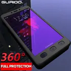 Защитный чехол Gurioo для Redmi Note 2, 3, 4, 5, Redmi Note 4X, 5A, 6, 7 Pro, с полным покрытием на 360 градусов, с бесплатным стеклом