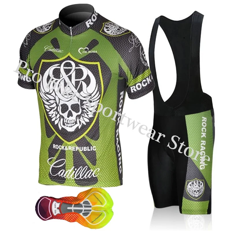 Cycling jersey set16 Рок Гонки классический летний Велоспорт Джерси MTB велосипедная одежда короткий рукав велосипед спортивная одежда трико Ropa Ciclismo Hombre 16D гель - Цвет: Cycling jersey set16