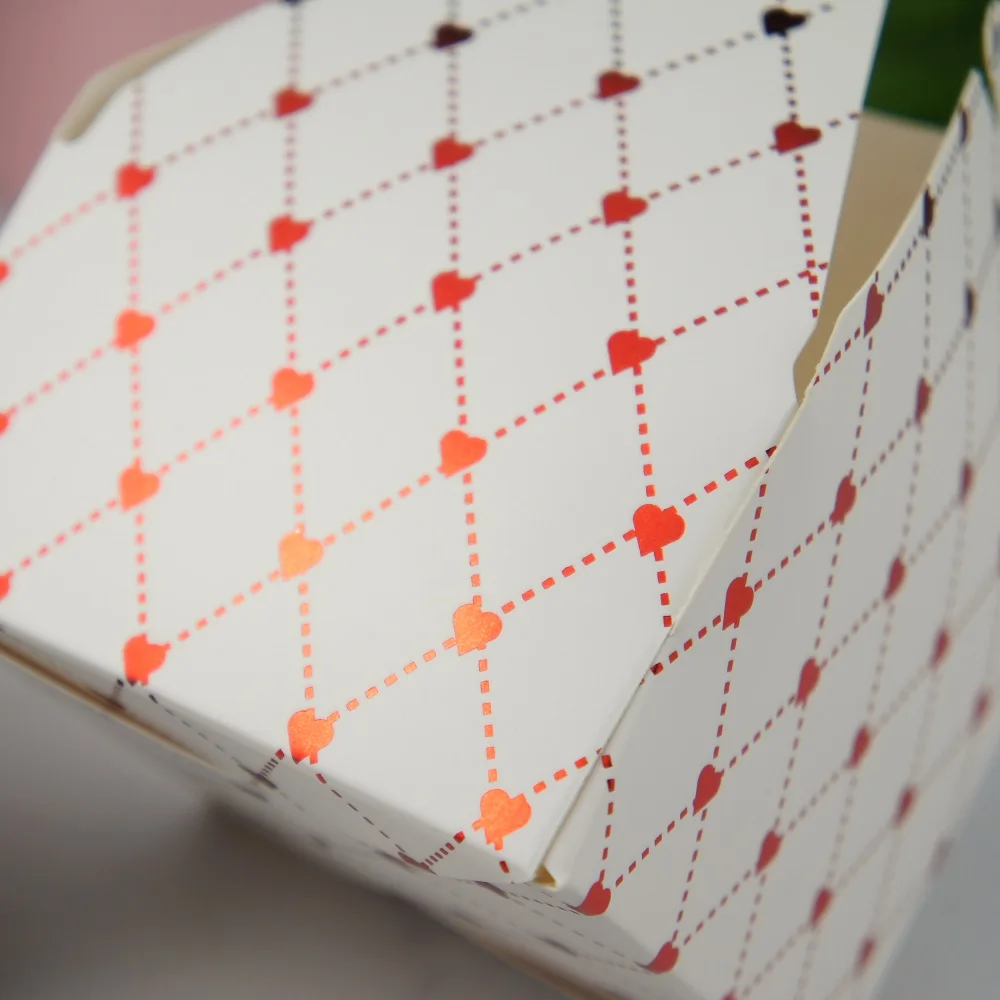 9*9*5cm 10pcs blink red heart Chocolate cookie Paper Box Storage Boxes Christmas Birthday Party Gifts Pack wedding favor box | Дом и сад