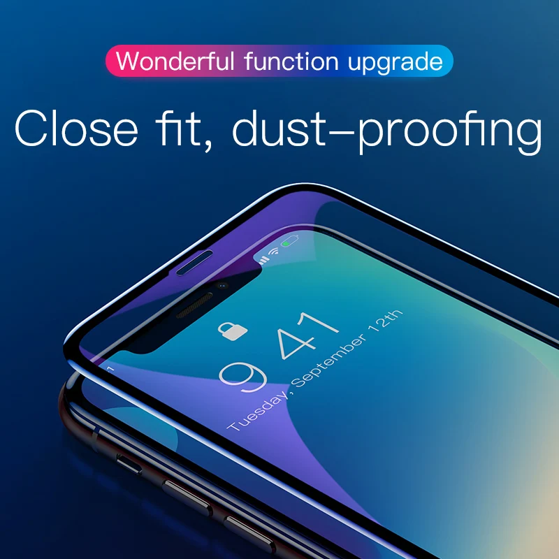 Baseus US 0 3 мм Полное покрытие закаленное стекло для iPhone Xs Max XR 2018 защита экрана