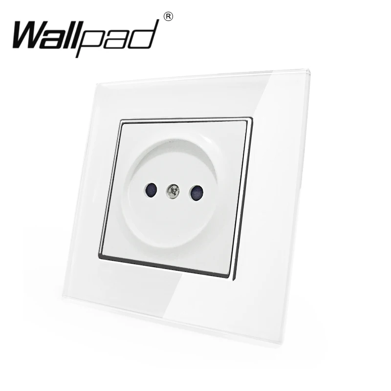 ЕС русский Стандартный розетка с когтями Wallpad белый Стекло Панель Schuko русской