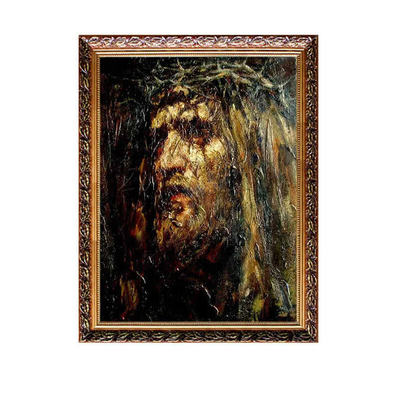 Картина маслом на холсте с изображением Иисуса Христа|art pictures|picture for living roomcanvas poster