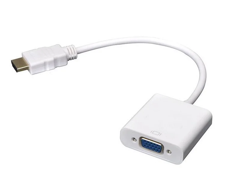 100 шт./лот HDMI мужчина к VGA RGB Женский видео конвертер адаптер кабель 1080P HDTV монитор