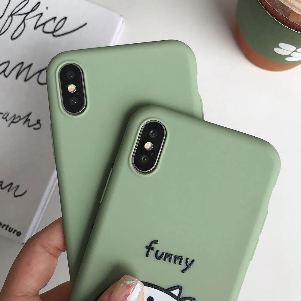 KISSCASE милый чехол для телефона с динозавром iPhone X XS XR Max рисунком 8 7 6S 6 Plus 5S SE 5 мягкий