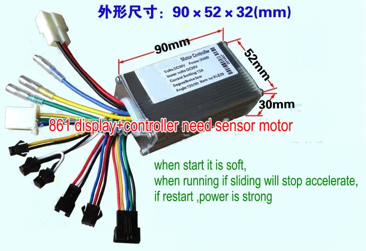 24v36v48v250w350w управление Лер и ЖК дисплей Руководство панель приборной панели для