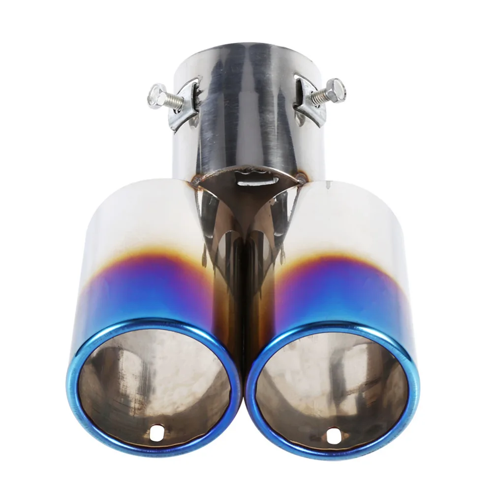 1 шт. универсальный автомобильный глушитель наконечник из нержавеющей стали отделка для труб