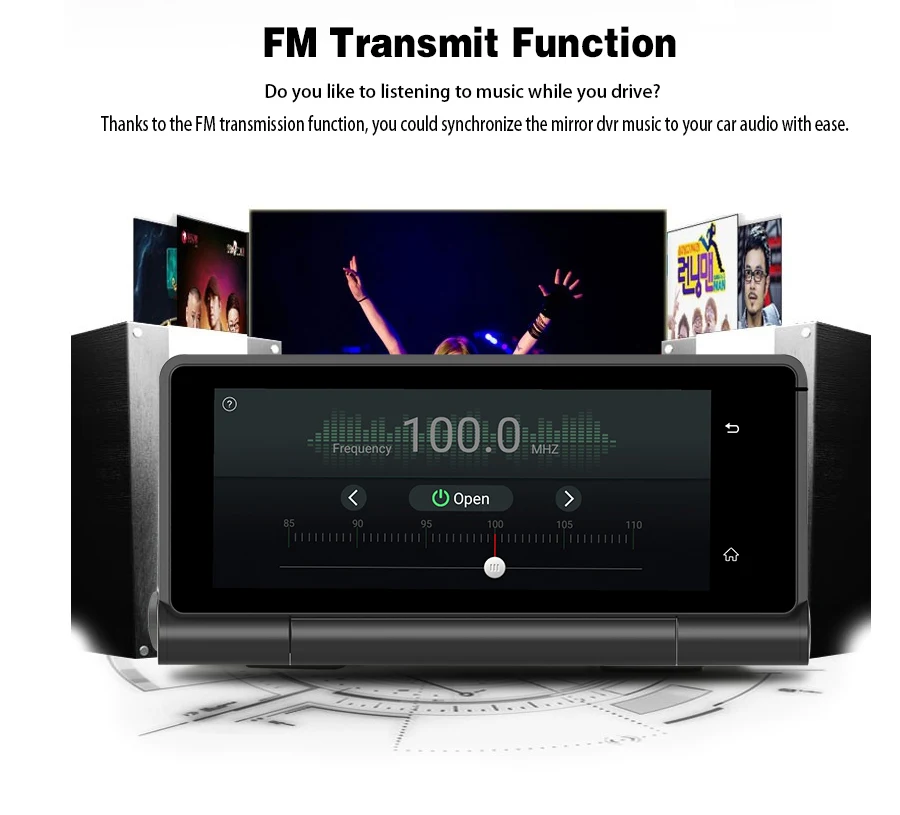 Topsource 4G Автомобильный gps навигатор Android 5,0 Bluetooth ПЗУ 16 Гб ОЗУ 1 Гб Full HD 1080 P Enregistreur видео avec deux камеры