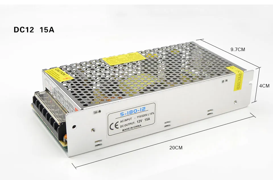 DC12V 1A 2A 3A 5A 8.5A 10A 15A 20A 30A светильник ing трансформаторы светодиодный драйвер Мощность адаптер для Светодиодные ленты светильник переключатель Питание