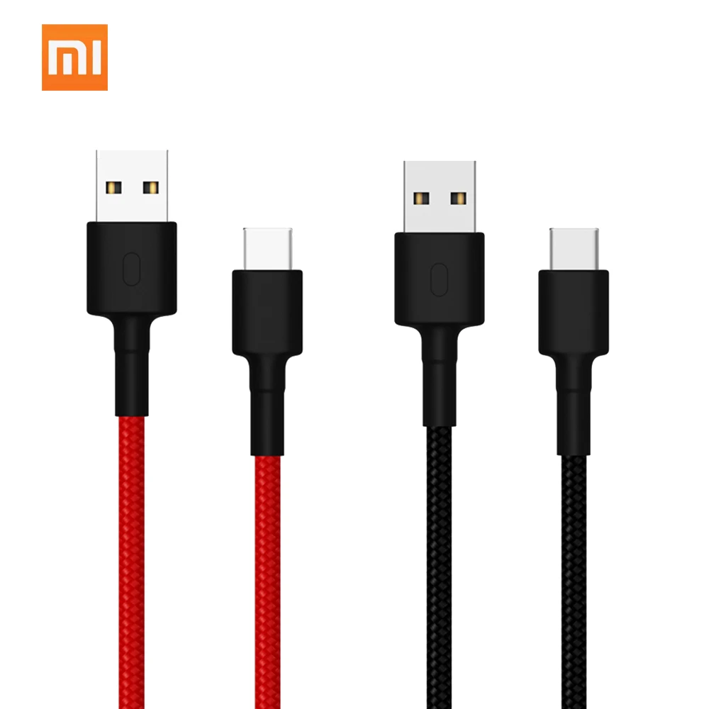 Кабель для передачи данных Xiaomi ТПЭ текстильный плетеный кабель Type C стабильный