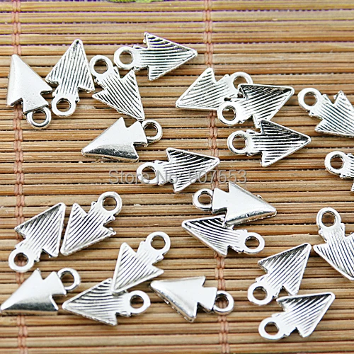 

130pcs tibetan silver color head of arrow design charms EF1465