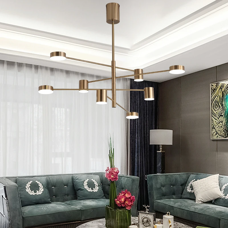 Золотой абажур подвесные светильники LED подвесной светильник GU10 Скандинавский