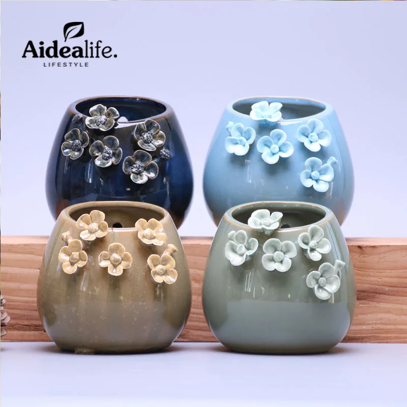 Подвесной Плантатор горшок для суккулентов керамические лотки проращивания