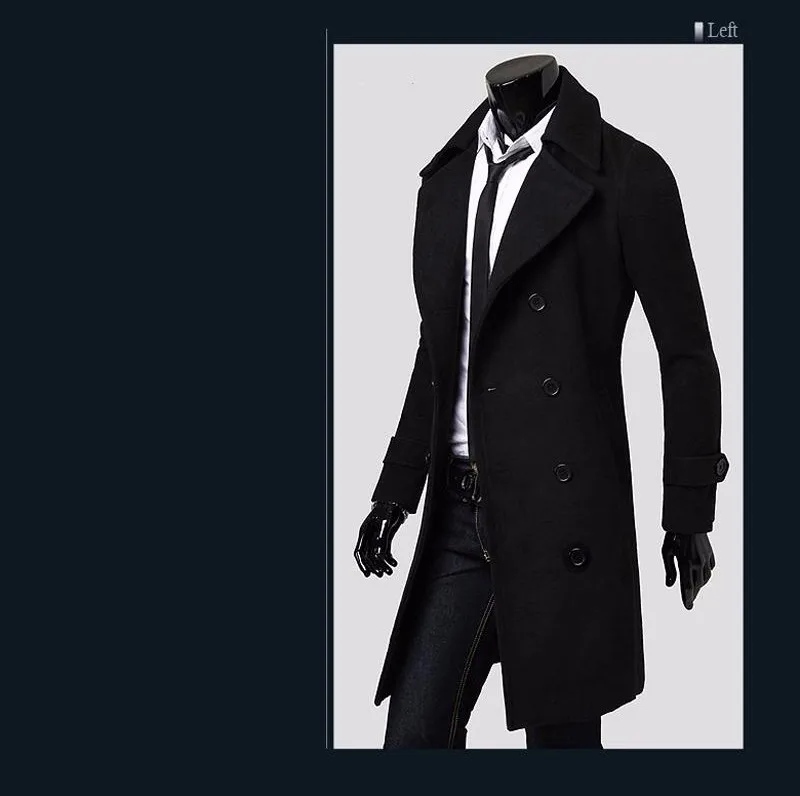 Хит, парка для мужчин, повседневная, приталенная, ветровка, однотонное, длинное пальто, мужское пальто, зимняя куртка, Homme размера плюс, Мужские новогодние куртки