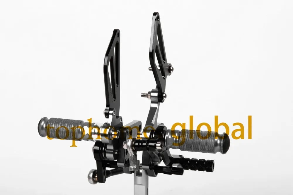 Для Suzuki SV650 SV650S 1999 2009 CNC мотоциклетные Задние подножки Rearset черный и серый 2008 2007 2006