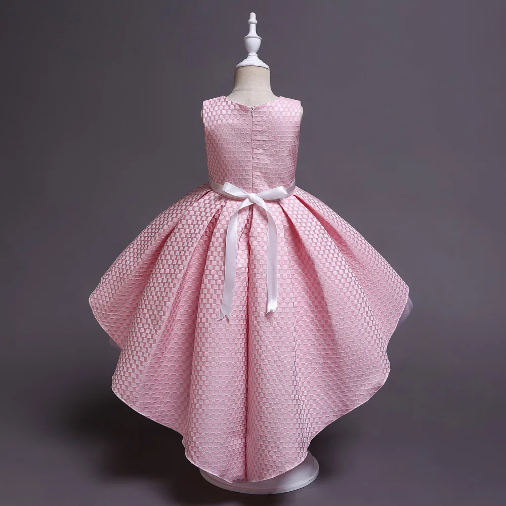 2019 клетчатое жаккардовое платье для девочек/красивое вечернее принцессы |