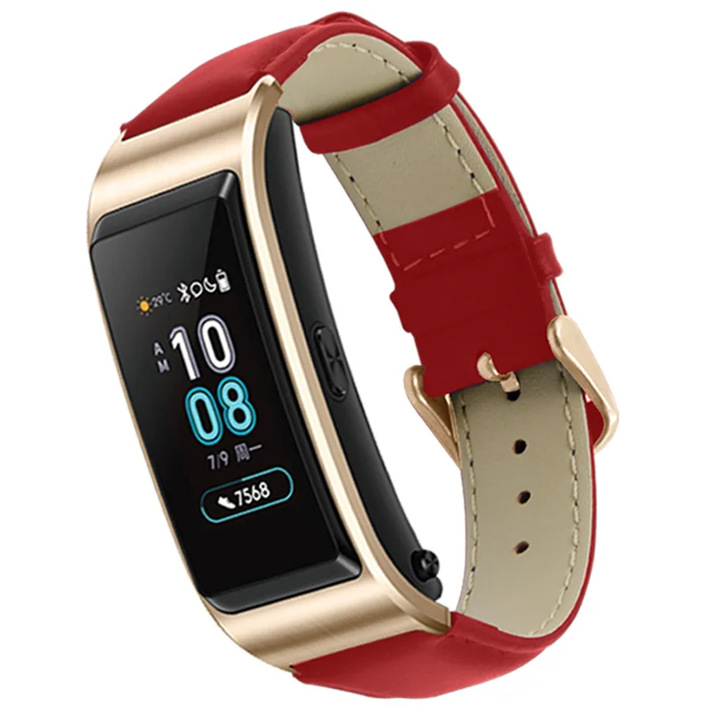 Ремешок из натуральной кожи для Huawei Band 5 тонкий универсальный браслет наручных