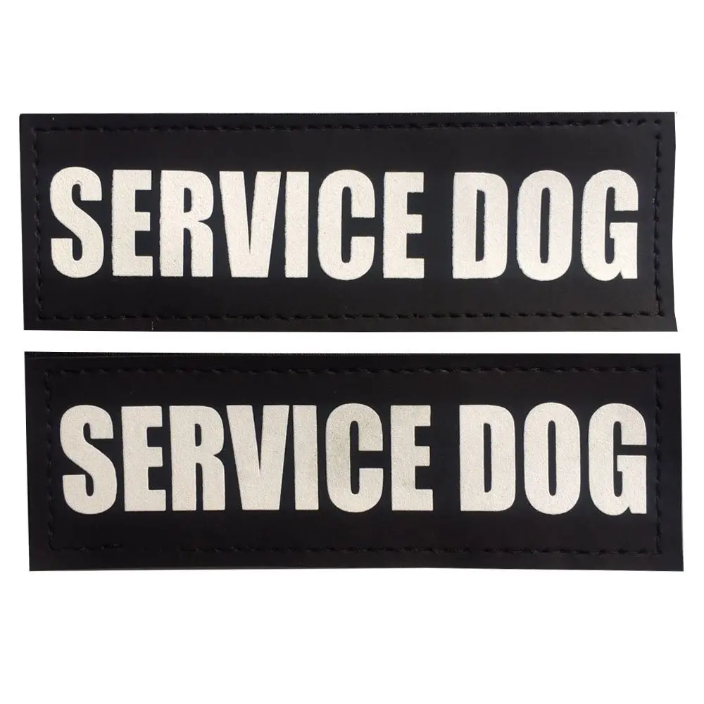 Reflective Dog Patches with Hook Backing -SERVICE DOG SERVICE IN TRAINING EMOTIONAL SUPPORT DO NOT PET | Дом и сад