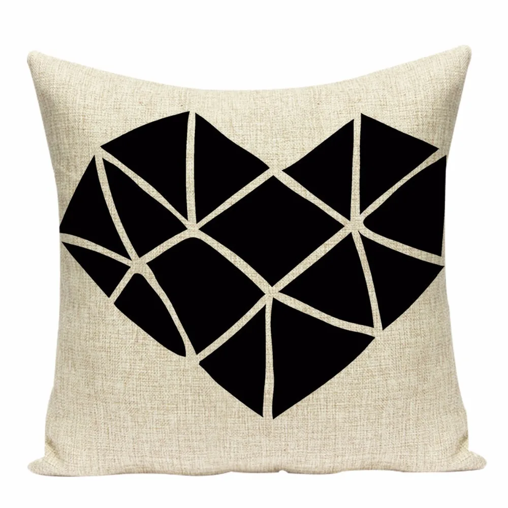 Наволочка для подушки с изображением животного черно-белые декоративные милые