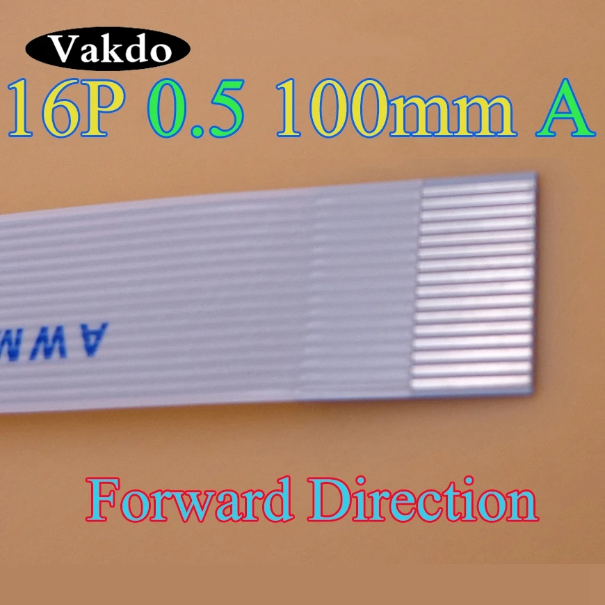 2 500 шт./лот Новый FFC FPC плоский гибкий кабель 0 5 мм Шаг 16 pin длина вперед 100 ширина 8