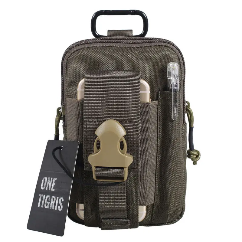 OneTigris портативный тактический MOLLE EDC сумки пояс поясная сумка пакет утилита электронный гаджет сумка для iPhone 6S 2 шт./лот