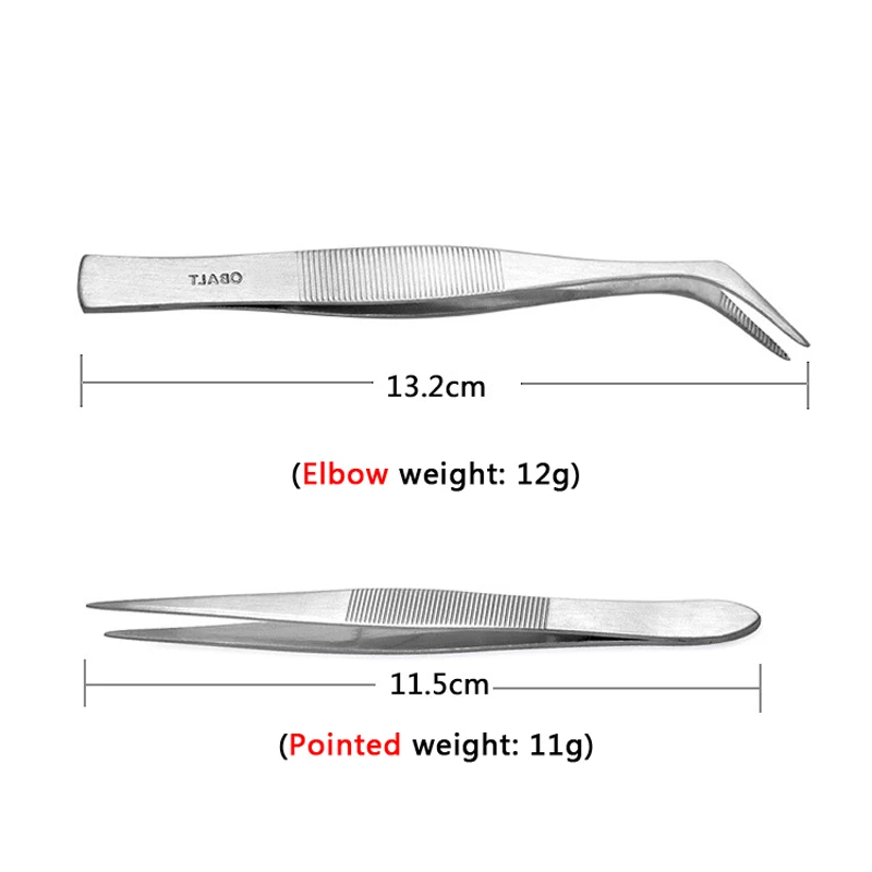 Пинцет для бровей из нержавеющей стали YOKPN 2 вида многофункциональные щипцы