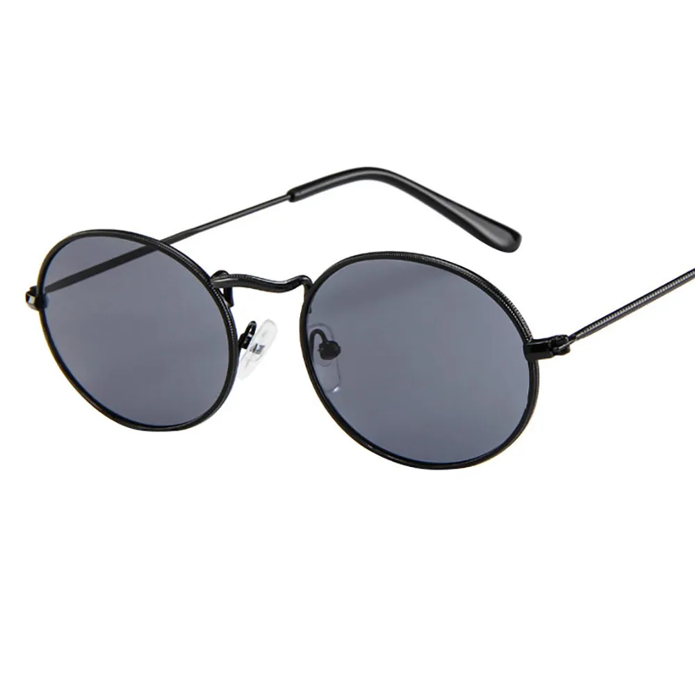 

Vintage Retro Oval Sunglasses Women Vintage Brand Shades Ellipse Metal Color Sun Glasses For Female Trendy Fashion Shades 2021