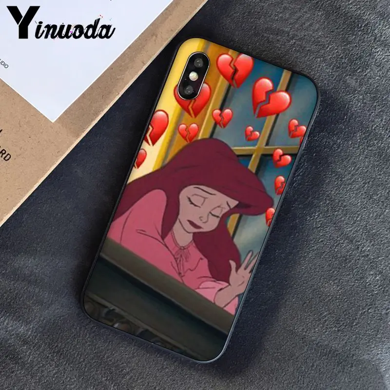 A12 Yinuoda разбитое сердце новое поступление черный чехол для телефона iPhone 8 7 6 6S 6Plus X XS MAX 5 5S SE XR 10 Чехол - Цвет: A12