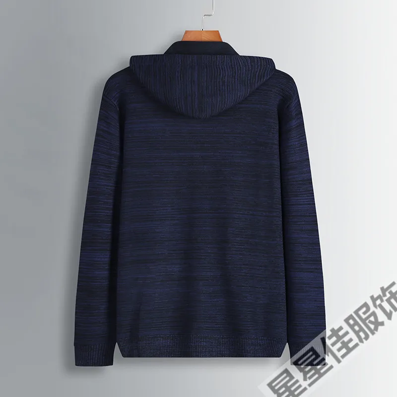 Мужские свитера большого размера 8XL 6XL 5XL 4XL осенне зимний теплый кашемировый
