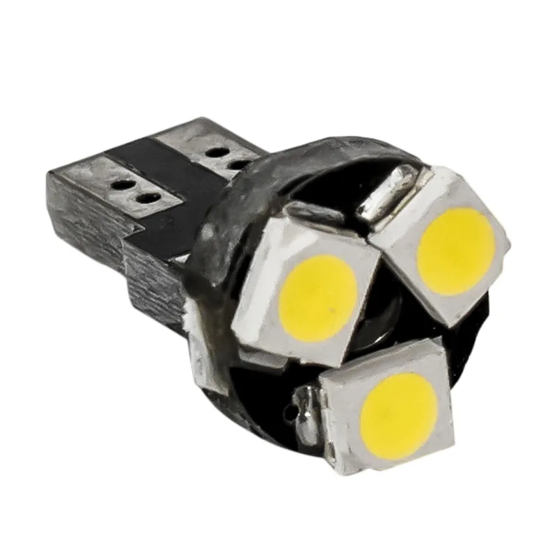 10 шт. T5 37 58 70 73 74 W1.2W 12V 80lm 3 SMD 1210 LED белый свет Автомобильные сигнальные лампы