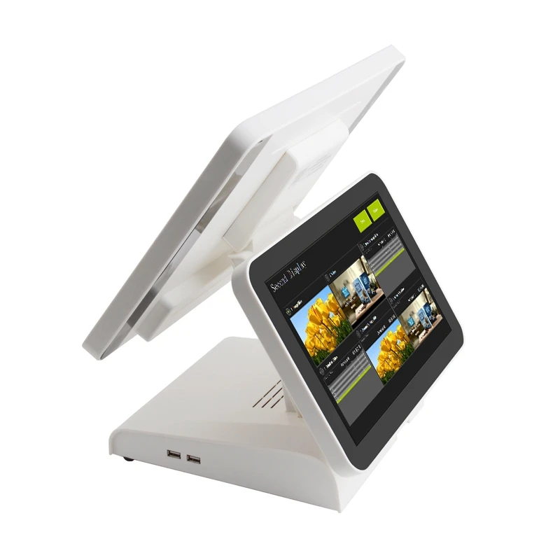Meetsun AP 1500D двойной сбоку Дисплей 15''tft ЖК дисплей емкостный Сенсорный экран POS