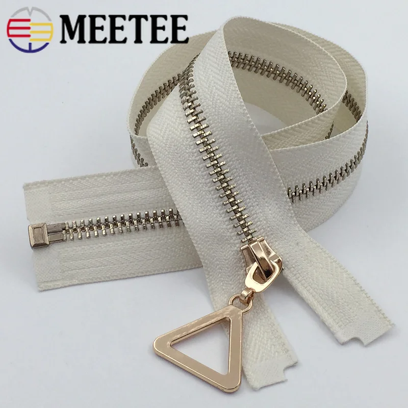 Meetee 5# открытые металлические молнии DIY эко-молния для шитья пуховая сумка куртка молния одежда декоративные аксессуары