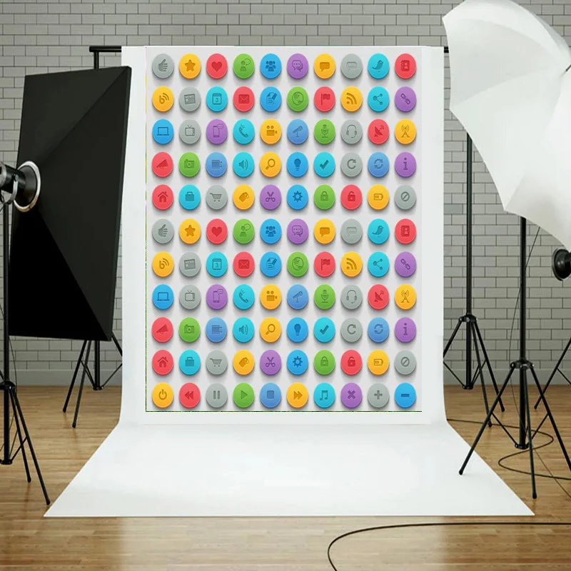 Новые круглые иконы для новорожденных фоны фотосъемки детей мультяшный фон