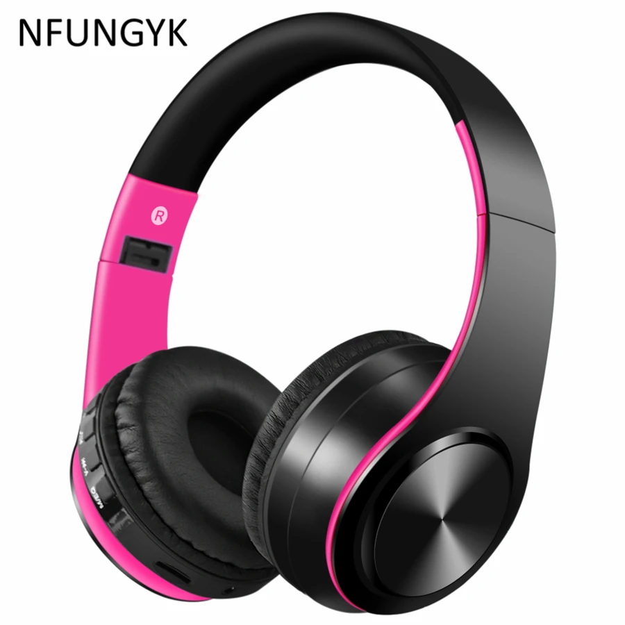 Спортивные Bluetooth наушники NFUNGYK музыкальные с микрофоном для iphone компьютера