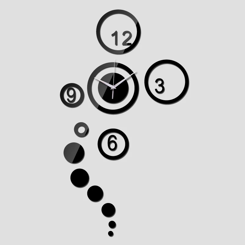 hot sale 2019 watch wall clock clocks large decorative living room needle modern 3d acrylic mirror direct selling|acrylic mirror|decoration