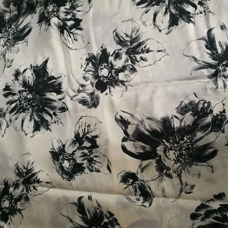 Free Shipping 100% Mulberry Silk Fabric New Style Charmuse For Bedding Dress Scarf Pillowcase ls0114-5 | Дом и сад