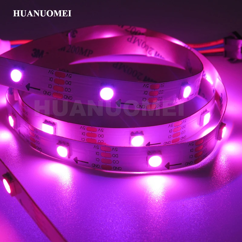 1 м 30 светодиодный s/M APA107 цифровая светодиодная лента пикс./м IC встроенный 5050 SMD RGB