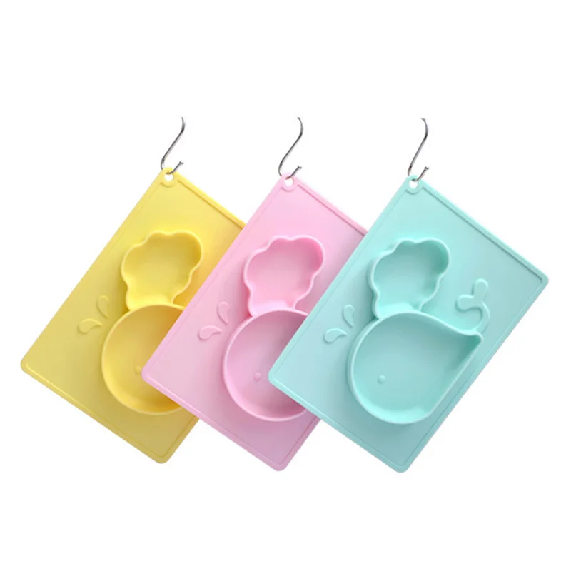 Пищевая силиконовая миска для маленьких блюд тарелка еды коврик кормления