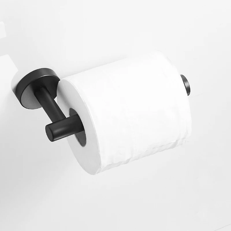 Черный крашеный держатель для полотенец крючки халата бумаги аксессуары ванной
