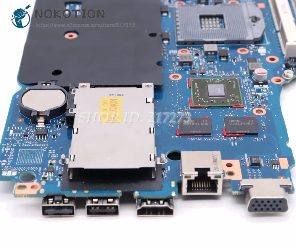 Материнская плата NOKOTION для ноутбука HP Probook 4530s 4730s 670795-001 658343-001 материнская HM65 DDR3