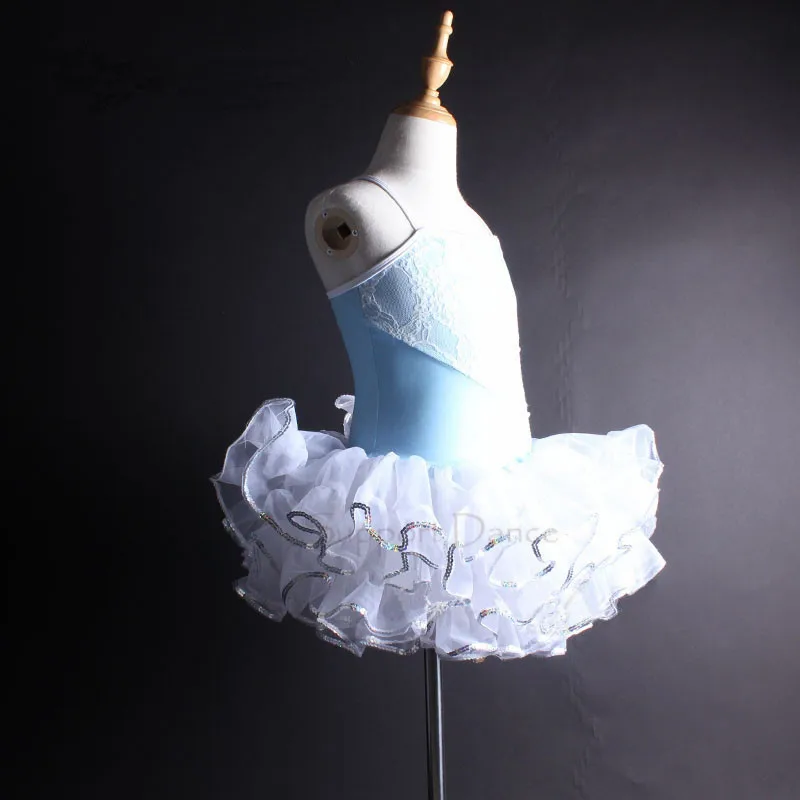 Кружевное платье для танцев девочек детский Профессиональный Балетный