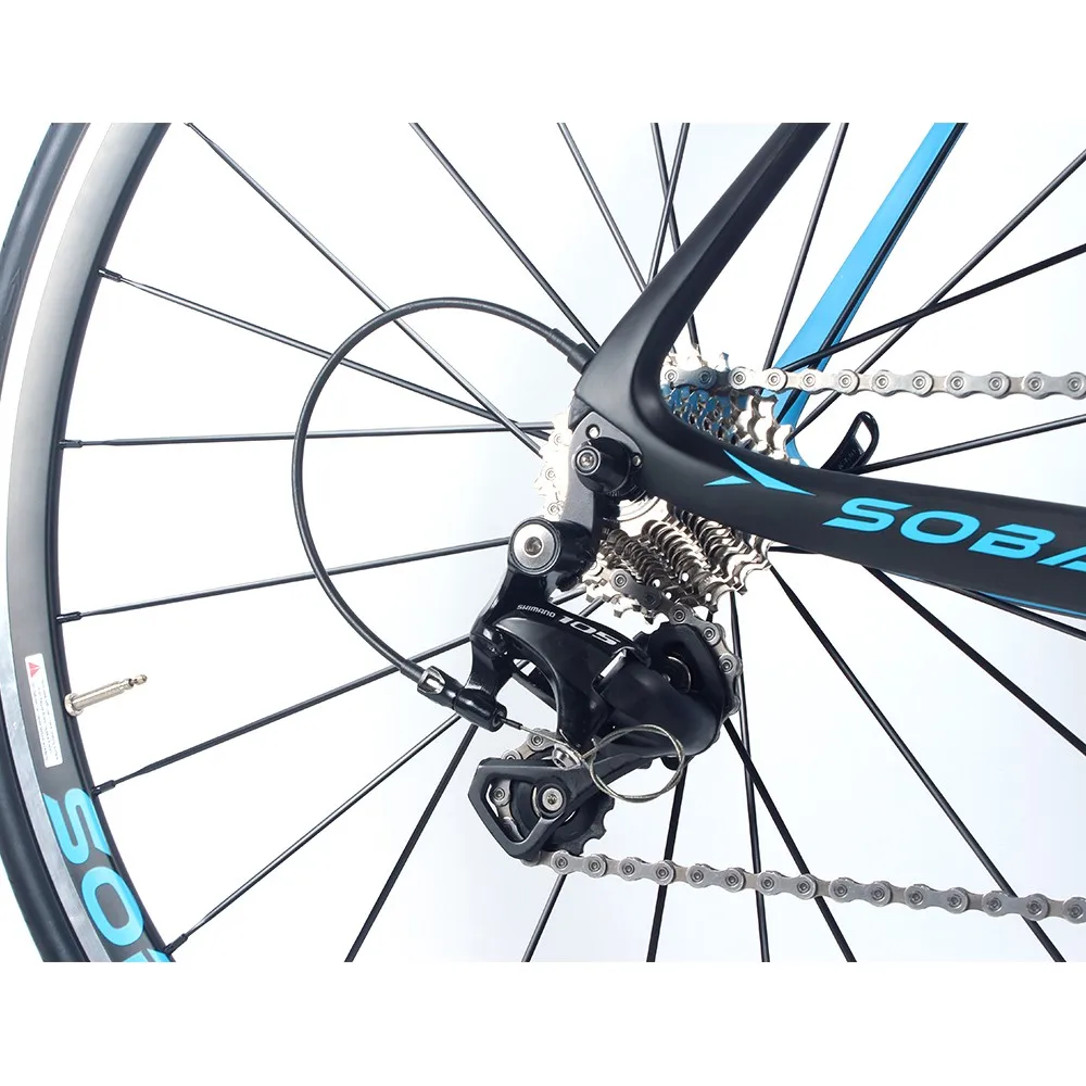 SOBATO Size 48CM 2*11 spped Toray Full Carbon Road Bike with alloy wheelset 50mm Racing TT road bike 700C | Спорт и развлечения