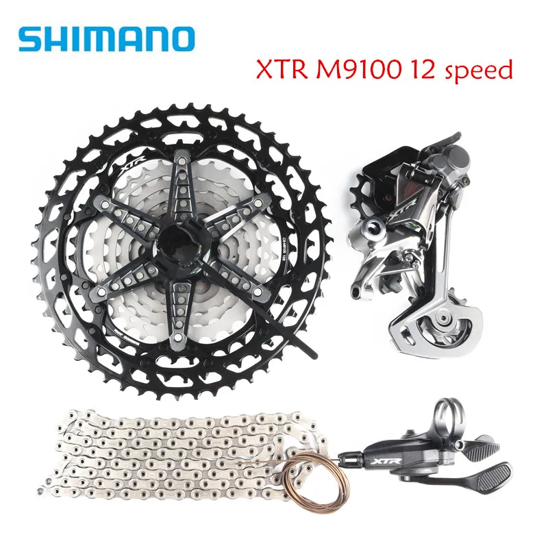 Велосипедный переключатель передач Shimano XTR M9100 задний 12 Скоростей|Велосипедный