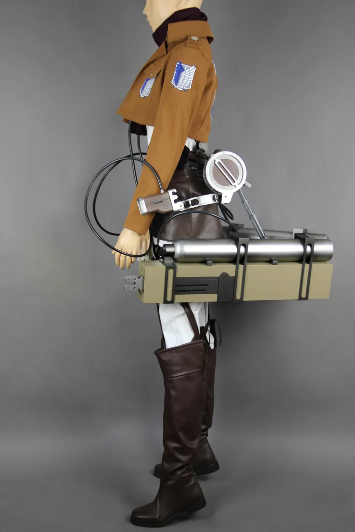 Attack on Titan Cosplay Eren Yeager Survey Corps Uniform+Prop Outfit | Costumes